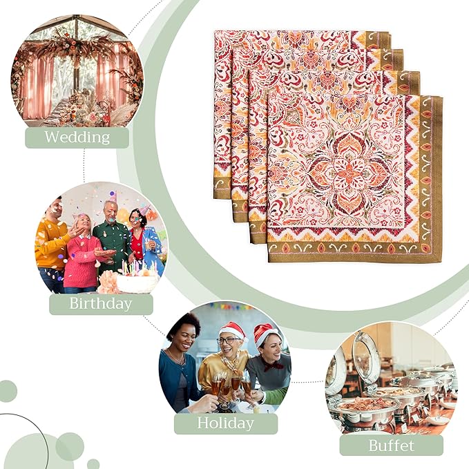 Maison d' Hermine Cloth Napkins Set of 4 100% Cotton - Image 6
