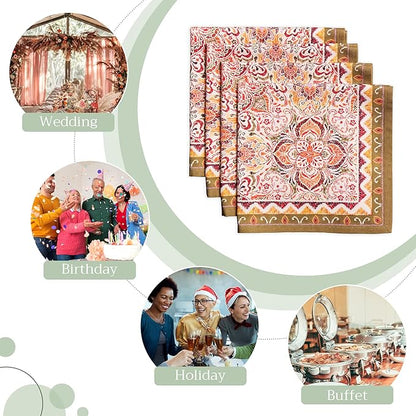 Maison d' Hermine Cloth Napkins Set of 4 100% Cotton - Image 6