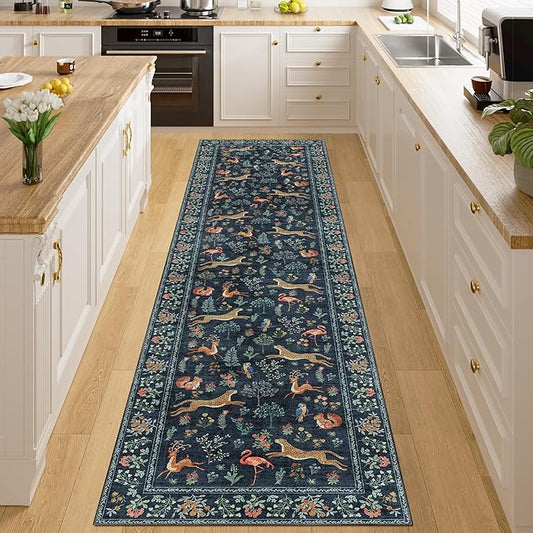 DUKINO Runner Rug, 2x8 Washable Kitchen Rugs by DUKINO