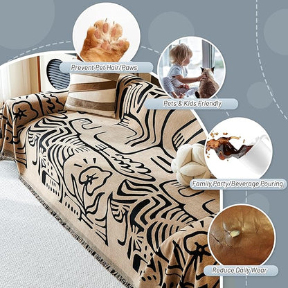 MYSKY HOME Couch Cover for Dogs, Washable Couch Covers, Sofa Covers for - Image 3