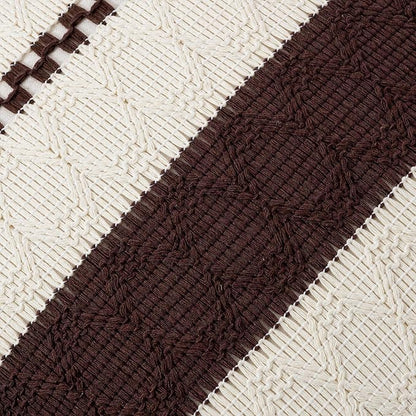 Fancy Homi Set of 2 Boho Brown Decorative Throw Pillow Cover 16x16 Inch - Image 5
