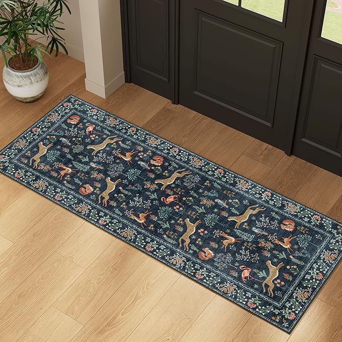 DUKINO 2x5 Rug for Hallway, Washable Kitchen Runner Rug - Image 2