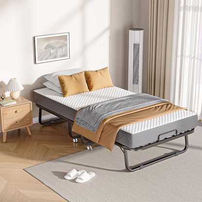 decofy folding bed, portable foldable bed with movable on a desk or shelf