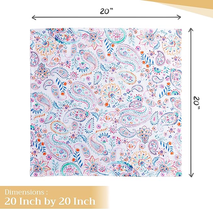 Maison d' Hermine Cloth Napkins Set of 4 100% Cotton Everyday Reusable Square - Image 4