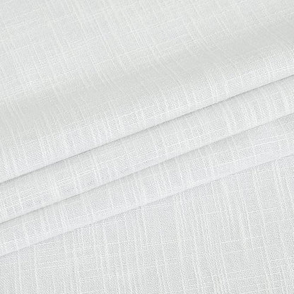 White Solid Full Blackout Window Curtains - Image 6
