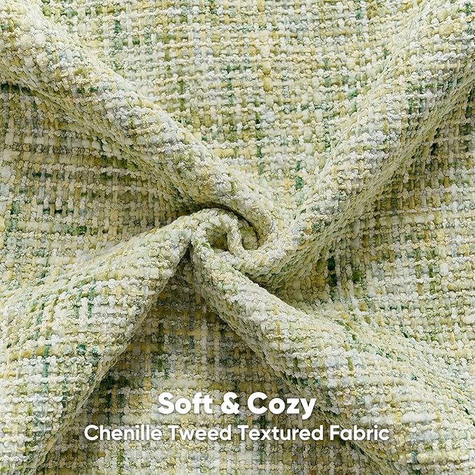 FUTEI Light Green Decorative Throw Pillow Covers 26x26 Inch Set of 2, Soft - Image 2