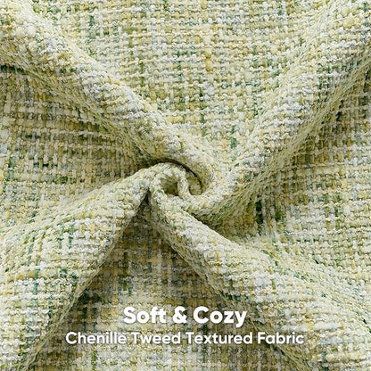 FUTEI Light Green Decorative Throw Pillow Covers 18x18 Inch Set of 2, Soft - Image 2