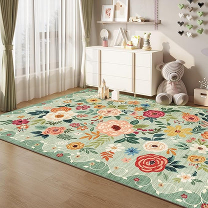 DUKINO 5x7 Area Rug, Floral Rugs - Image 6