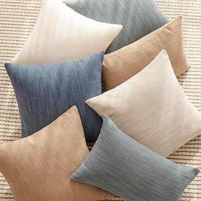 Foindtower Set of 2 Decorative Textured Burlap Linen Throw Pillow Covers - Image 7