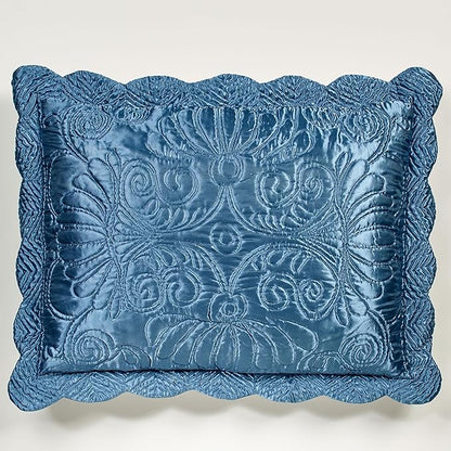 Touch of Class Portia Luxury Bedding | Rich Sapphire Blue | Premier Quilted - Image 3
