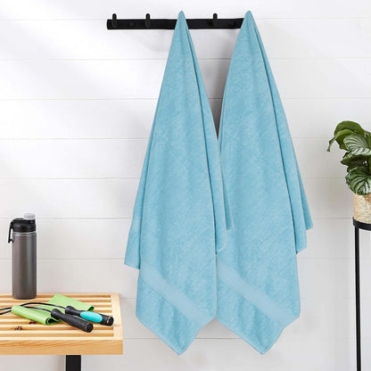hillfair 100% cotton 2 pc xxl oversized bath, close-up detail