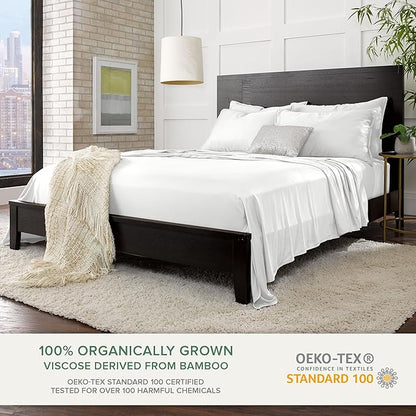 Pure Bamboo Twin XL Sheets, Genuine 100% Organic Viscose Derived from Bamboo - Image 2