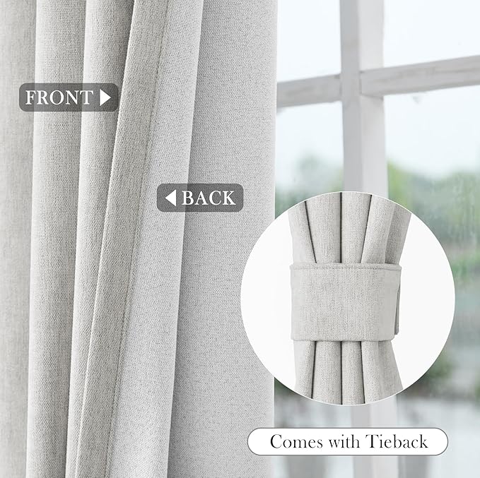Macochico Custom Made 100% Blackout Chenille Curtains Grommet Top Luxury - Image 6