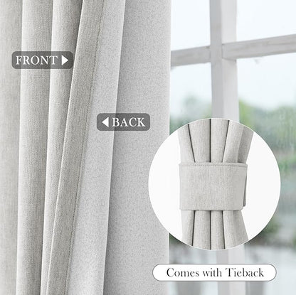 Macochico Custom Made 100% Blackout Chenille Curtains Grommet Top Luxury - Image 6