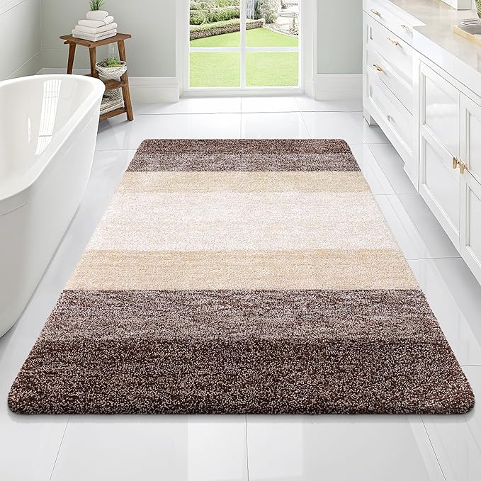 OLANLY Bathroom Rugs Mat 70x46, Extra Soft Absorbent Microfiber Bath Rugs by OLANLY