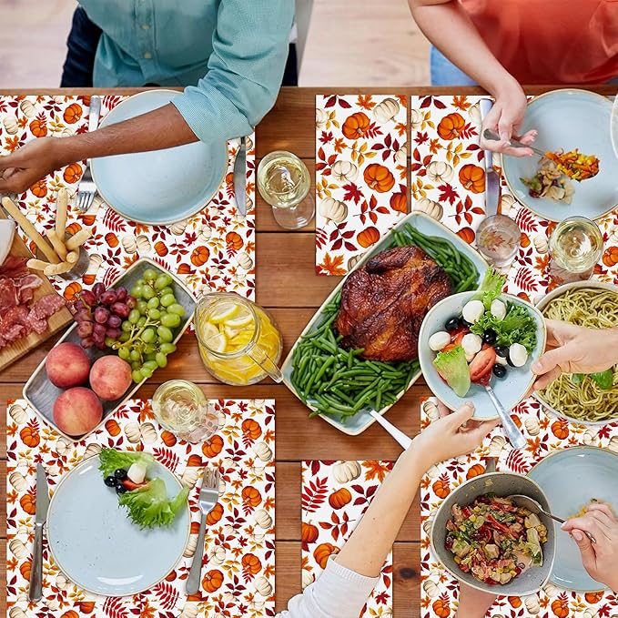 100 Pack Fall Thanksgiving Paper Napkins - Image 4
