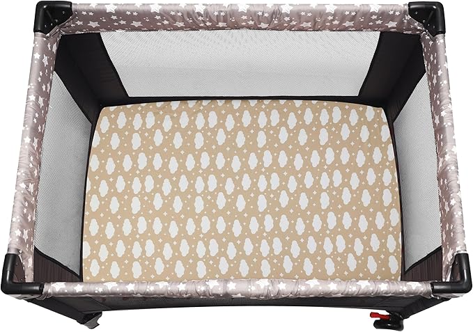 Pack and Play Sheets Fitted, 2 Pack Pack n Play Sheets - Image 2