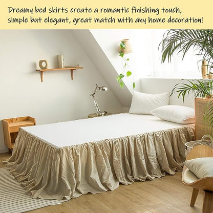 BISELINA French Linen Bed Skirt - Image 6