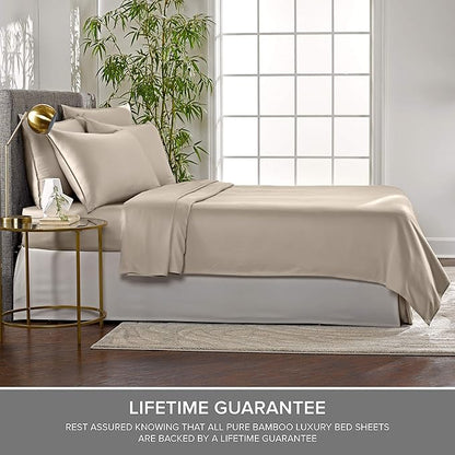 Pure Bamboo Split King Sheets, Genuine 100% Organic Viscose Derived from Bamboo - Image 4