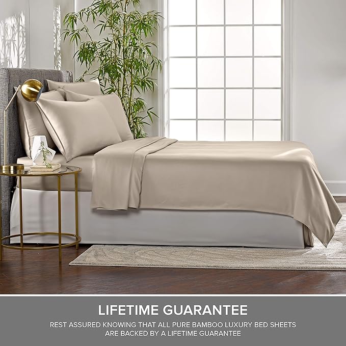 Pure Bamboo Twin XL Sheets, Genuine 100% Organic Viscose Derived from Bamboo - Image 4