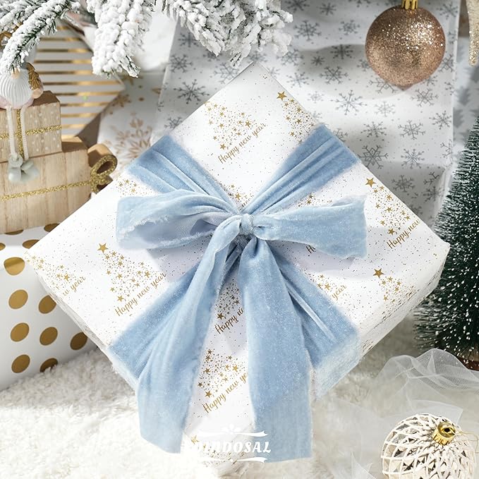 Dusty Blue Velvet Ribbon 1.5 inch French Blue Frayed Velvet Ribbon Blue Raw - Image 5