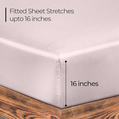 ROYALE LINENS 300 Thread Count 100% Long Staple Combed Cotton Fitted Sheet Twin - Image 2