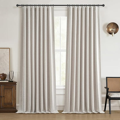 100 Inch Curtains Complete Blackout Curtains by QJMYDECO