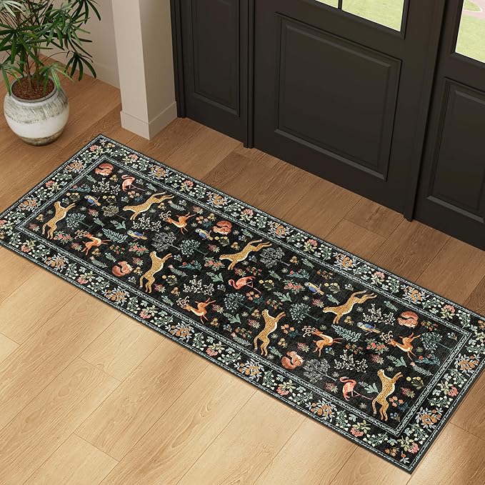DUKINO 2x5 Rug for Hallway, Washable Kitchen Runner Rug - Image 2