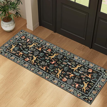 DUKINO 2x5 Rug for Hallway, Washable Kitchen Runner Rug - Image 2