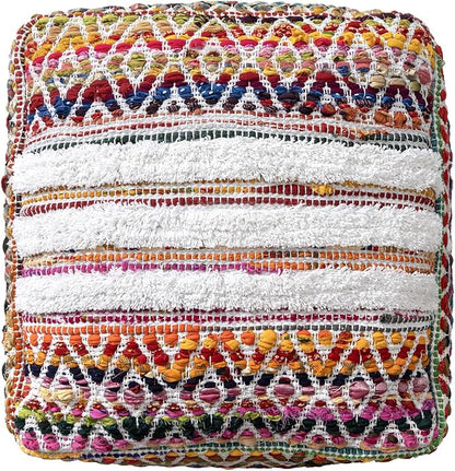 L. R. Resources, Inc. LR Home Multi/White Bohemian Chevron Hand-Made Cotton - Image 4