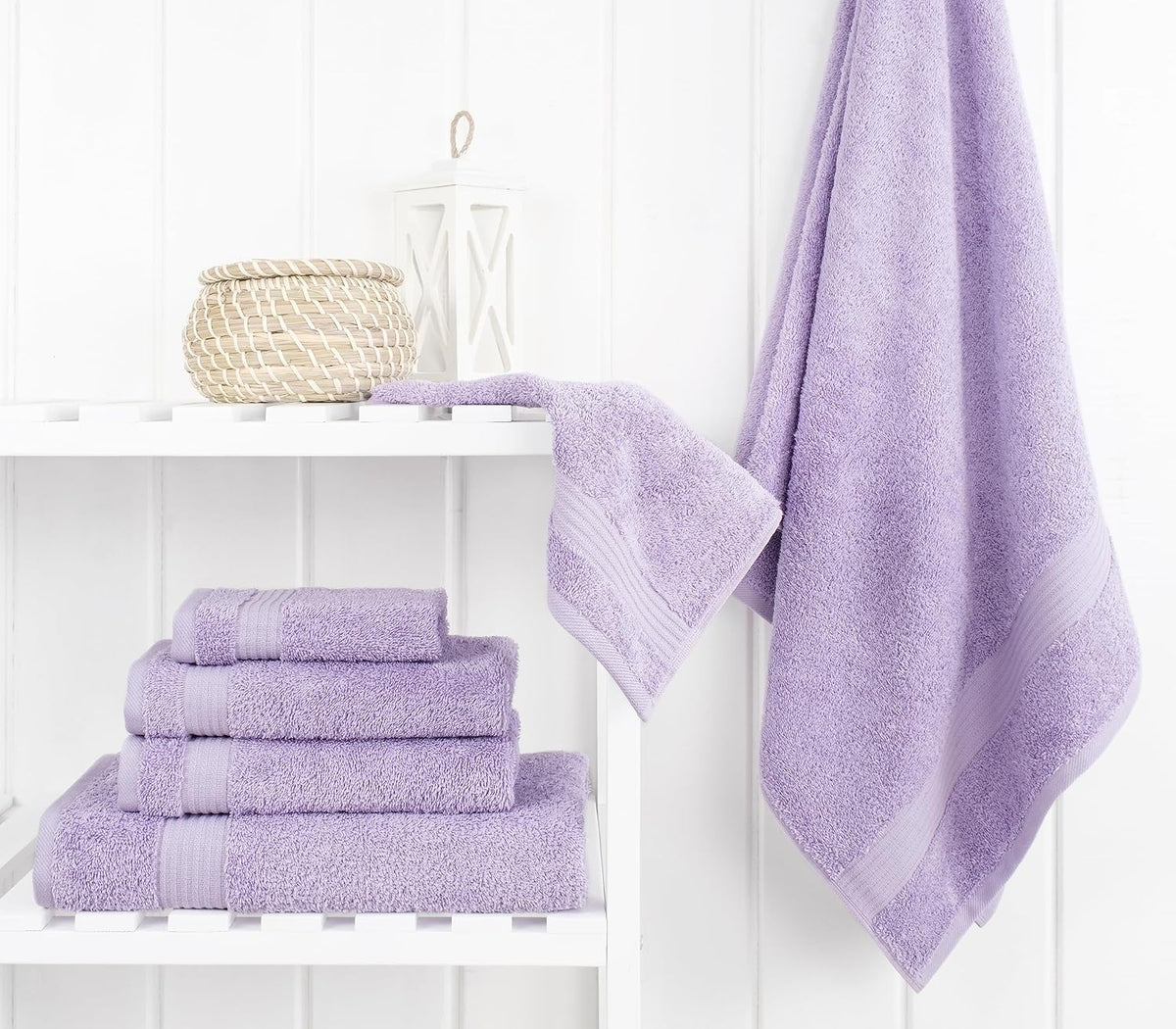 cotton paradise 100% cotton turkish towel set, soft, close-up detail