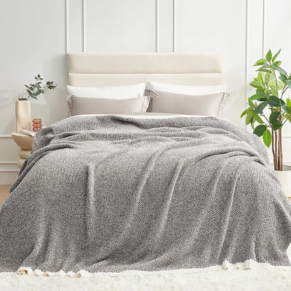 Snuggle Sac Oversized Grey Blanket Twin XL 66X90 - Image 2