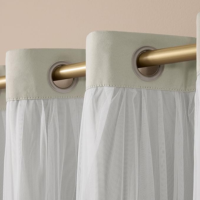TOWN & COUNTRY LUXE Talia Double Layer Indoor Curtains, Sheer and Room - Image 4