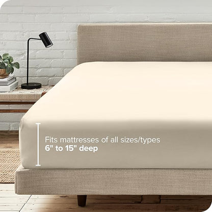 Bare Home Fitted Bottom Sheet Twin XL Size - Image 6
