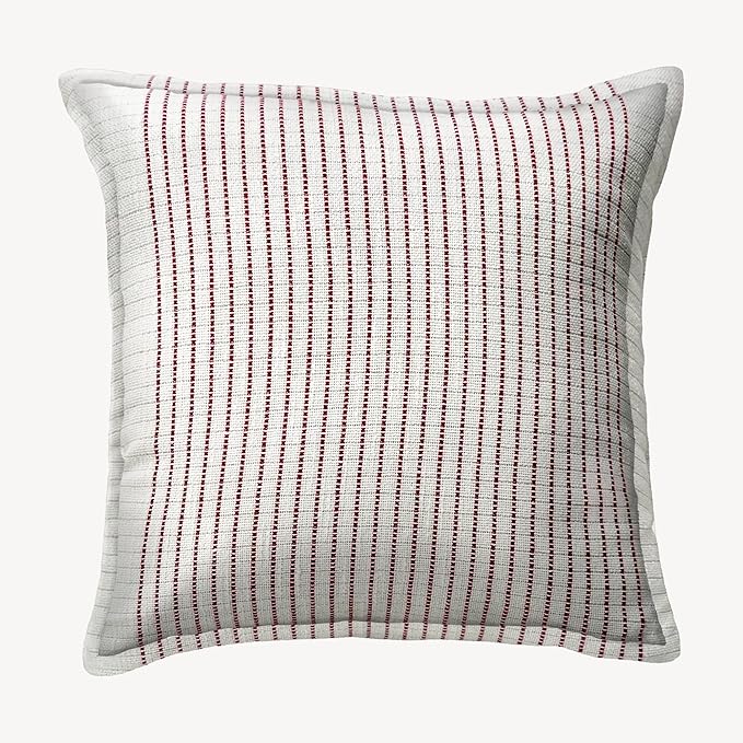 SanVia Fireside Premium Cotton Throw Pillow Covers, 20 x 20 Inches, Luxury by SanVia