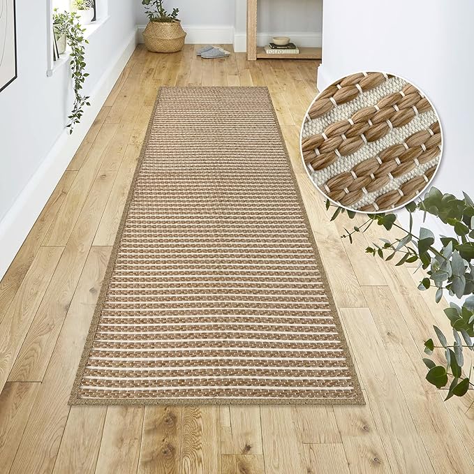 Braided Bathroom Runner Rug, Super Absorbent 24"x48" Non Slip Bath Mats - Image 2