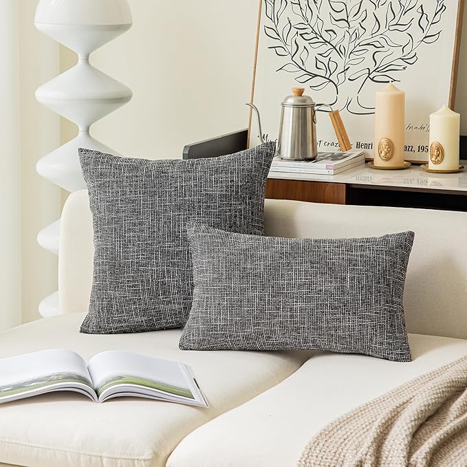 Kevin Textile Soft Solid Lined Linen Pillow Cover Durable Pillowcase Fashion - Image 5