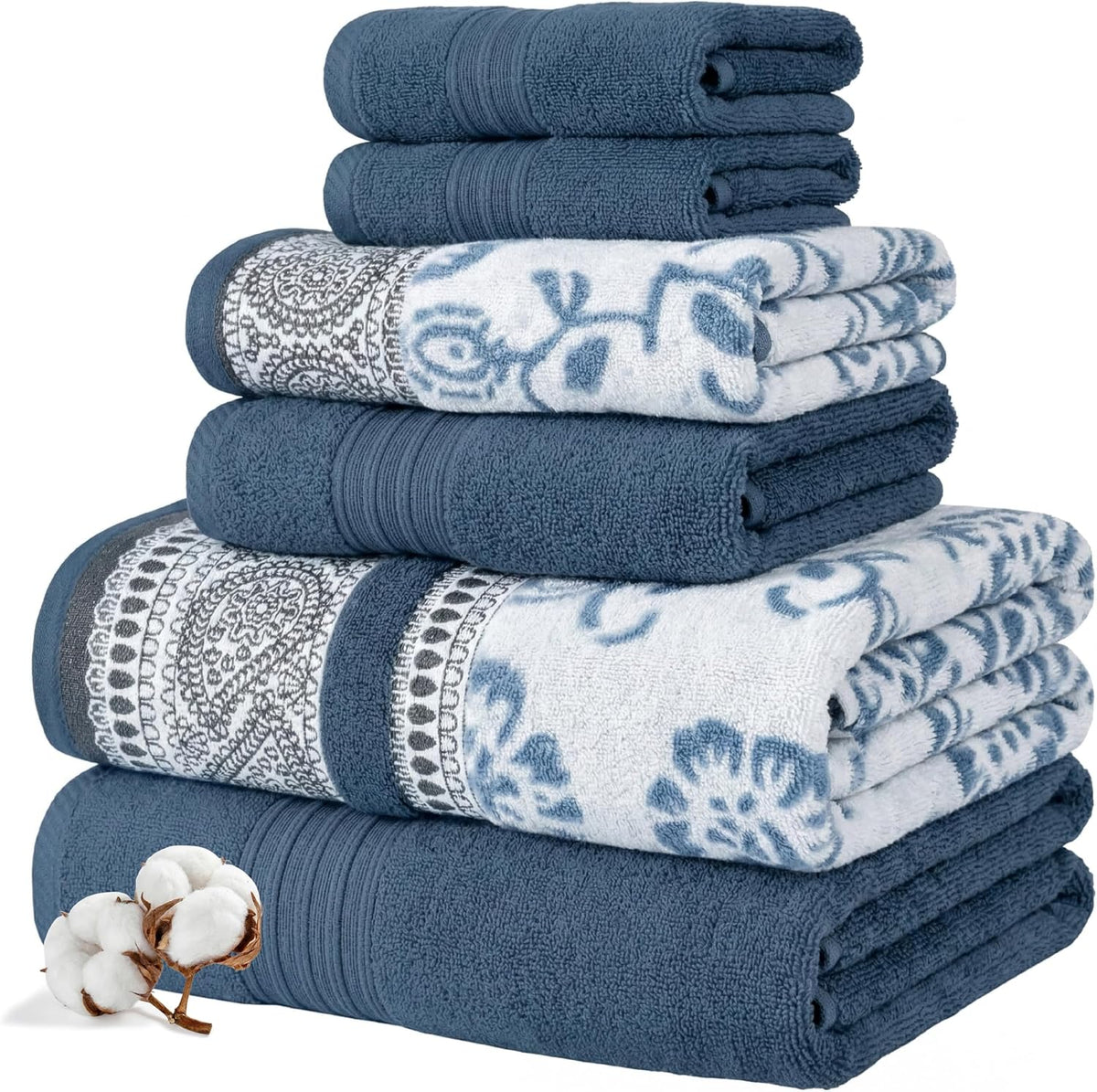 modern threads 6 piece bath towel set –, main product view