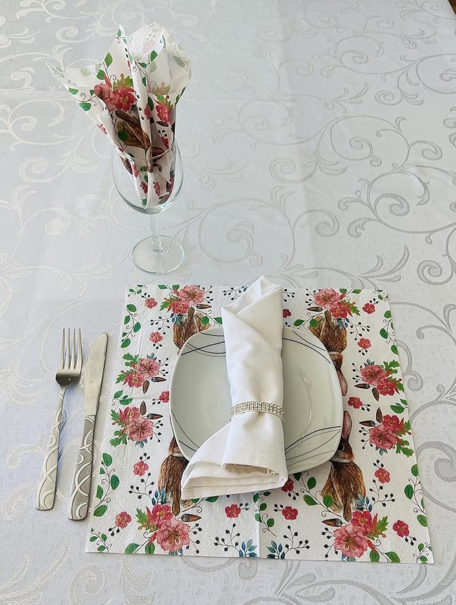 AM Decor Easter Luncheon Paper Napkins 20-Count Dinner Paper Napkins - Image 6