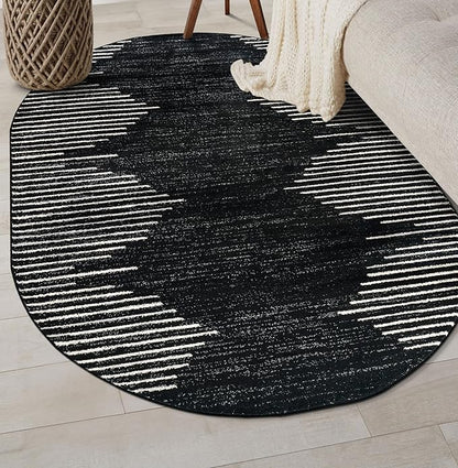 Rugshop Bohemian Stripe Stain Resistant High Traffic Living Room Kitchen - Image 8