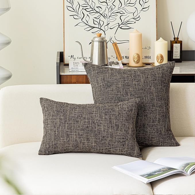 Kevin Textile Soft Solid Lined Linen Pillow Cover Durable Pillowcase Fashion - Image 4