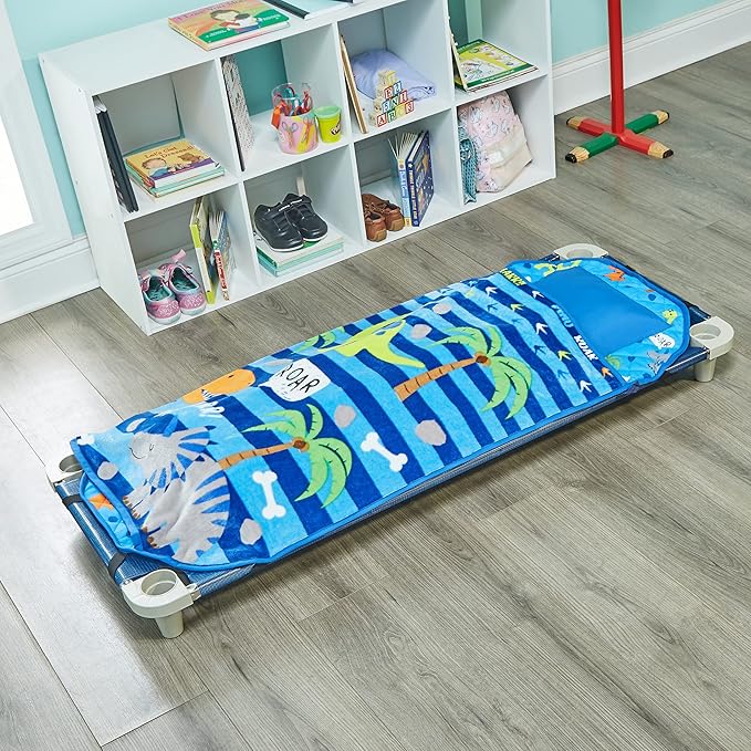 EVERYDAY KIDS Cute Preschooler and Toddler Cot Nap Mat - Image 4