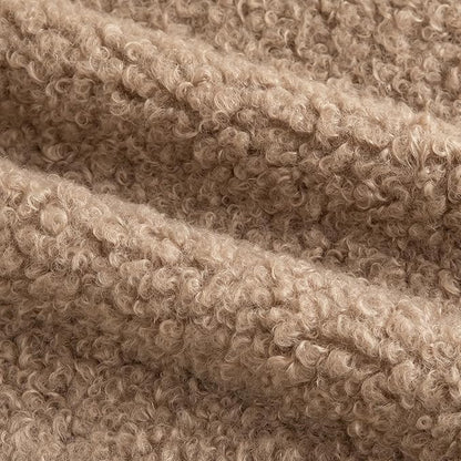 Pack of 2 Curly Teddy Wool Faux Fur Throw Pillow Covers Fuzzy Accent Soft - Image 2