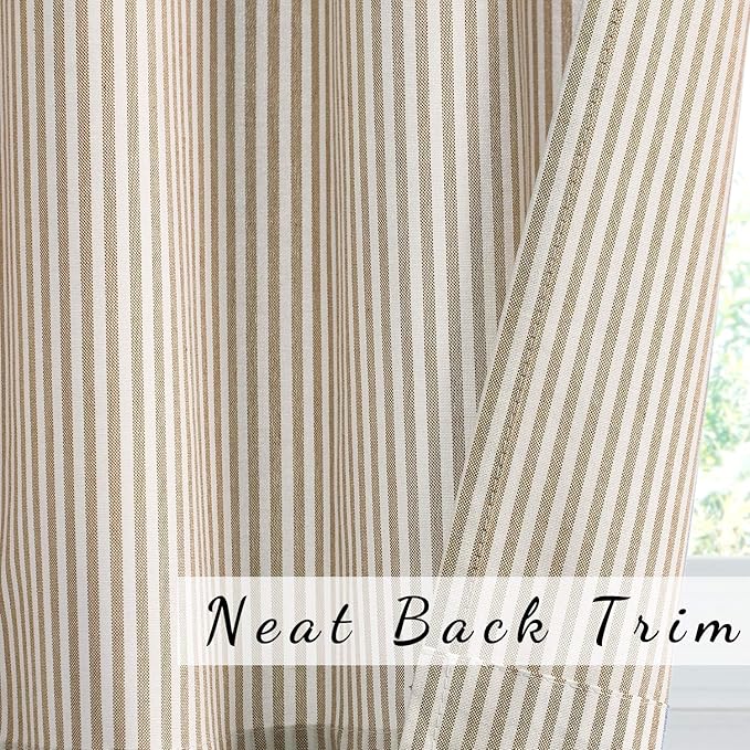 July Joy 3-Piece Cotton Tier Curtains 36 Inches Long Country Kitchen Curtains - Image 5