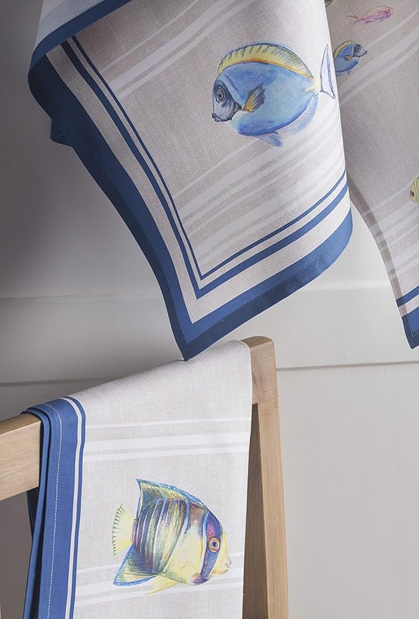 Maison d' Hermine Kitchen Towels Set of 3 100% Cotton 27.50" x 20" Reusable - Image 7