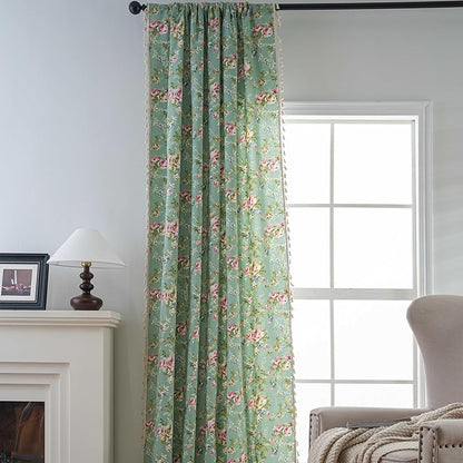 ENJOYBRIDAL Floral 96 Inch Curtains - Image 2