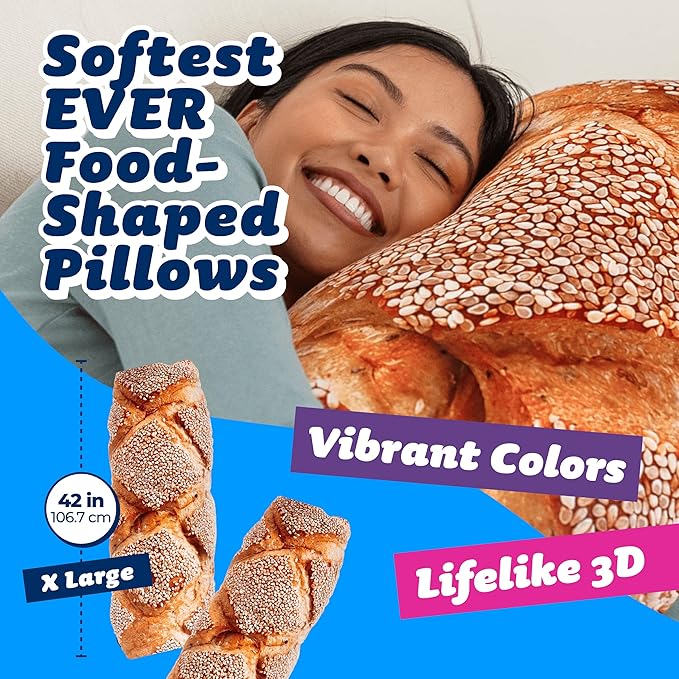 42" 3D Seeded Baguette Throw Pillow - Image 2