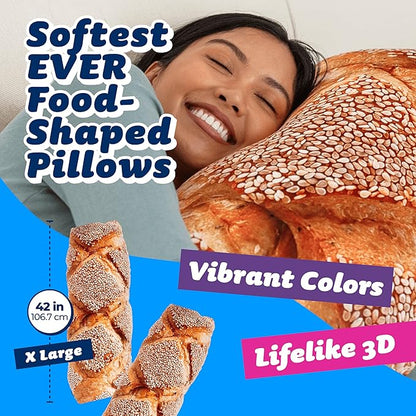 42" 3D Seeded Baguette Throw Pillow - Image 2