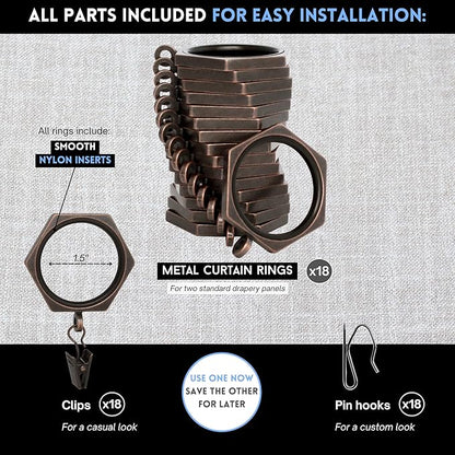 BlastHome® Luxury Curtain Rings - Image 3