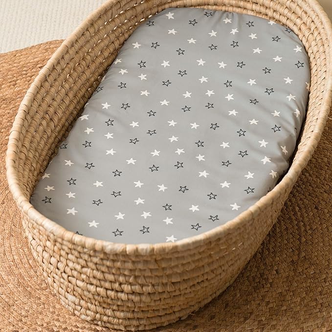 Baby Bassinet Sheets 3 Pack, Fitted Cradle Sheets - Image 7